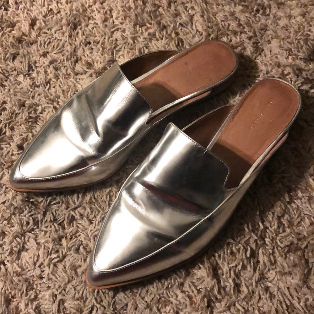 *Sold out everywhere* Silver Halogen mules